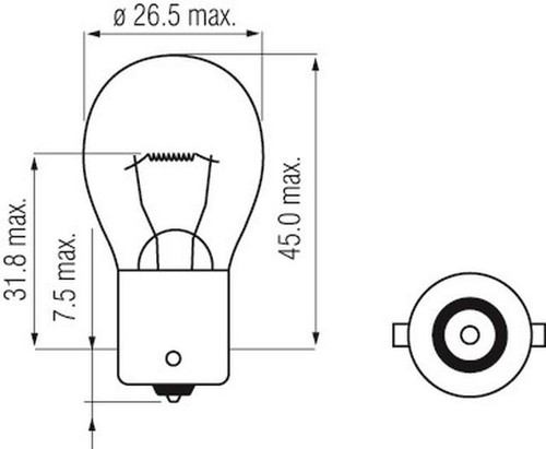 12v 35w ba15s glühbirne - 12v,