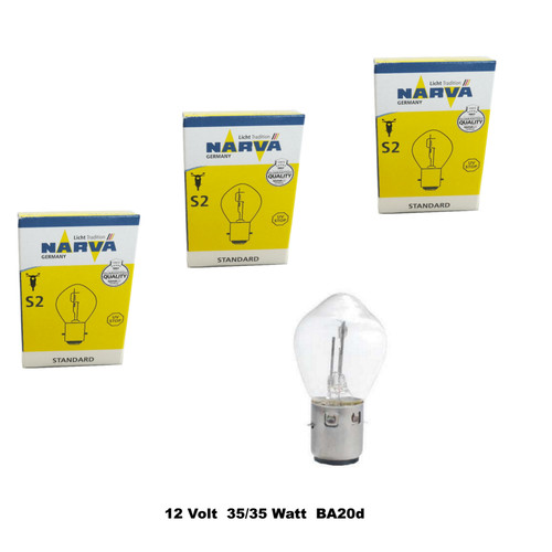 Narva 12v 35w ba20d - 3x, s2